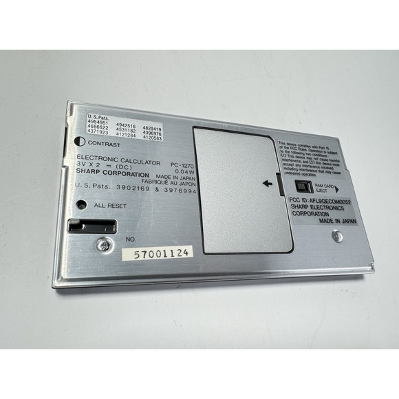 Sharp PC-1270 Pocket Computer with Box, Instructions & RAM Card 16 - Picture 3 of 11